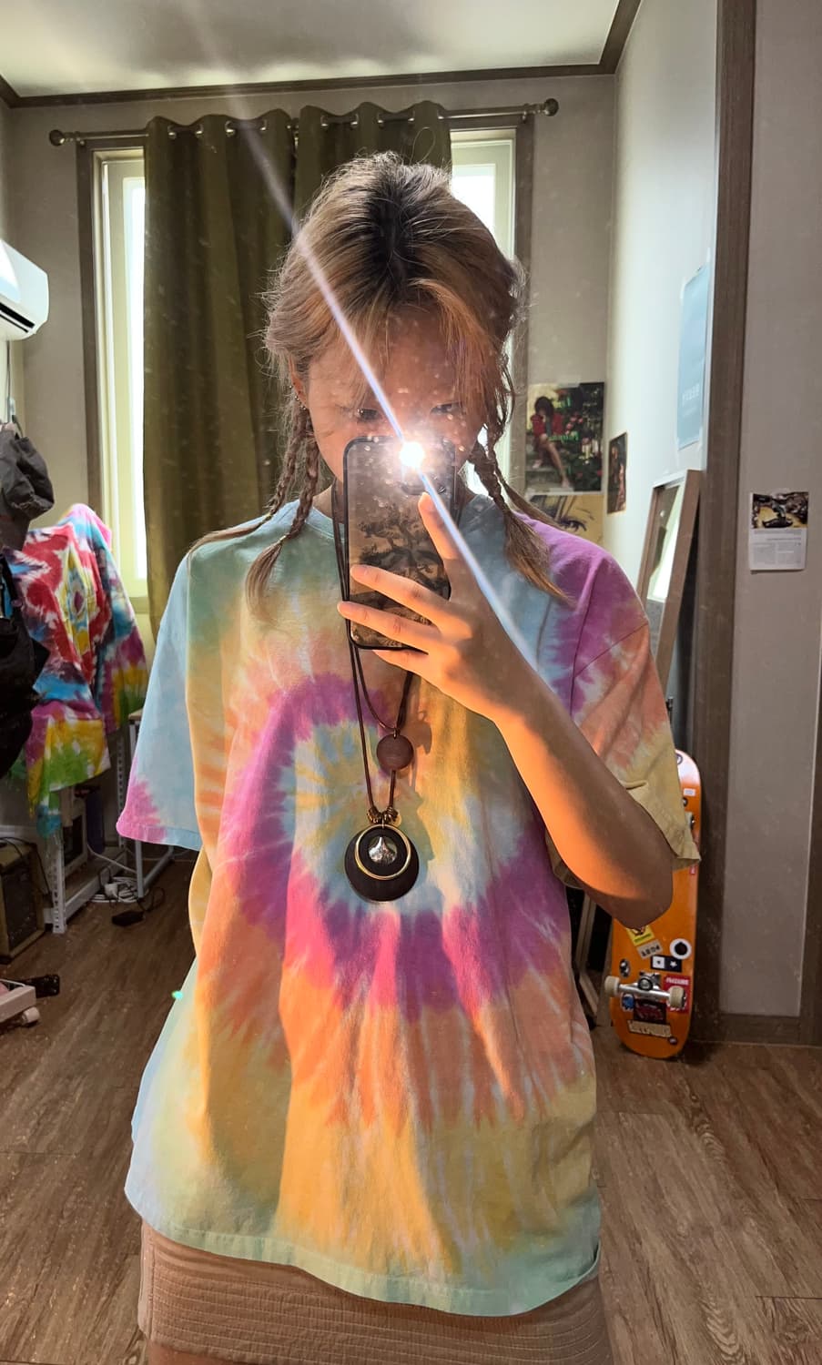 파스텔 레인보우 타이다이 티셔츠 상품이미지3