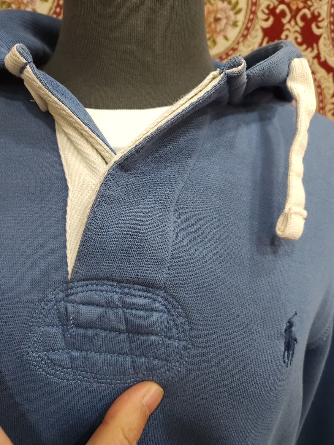 폴로 랄프로렌  블루 럭비 기모 후드티

 상품이미지3