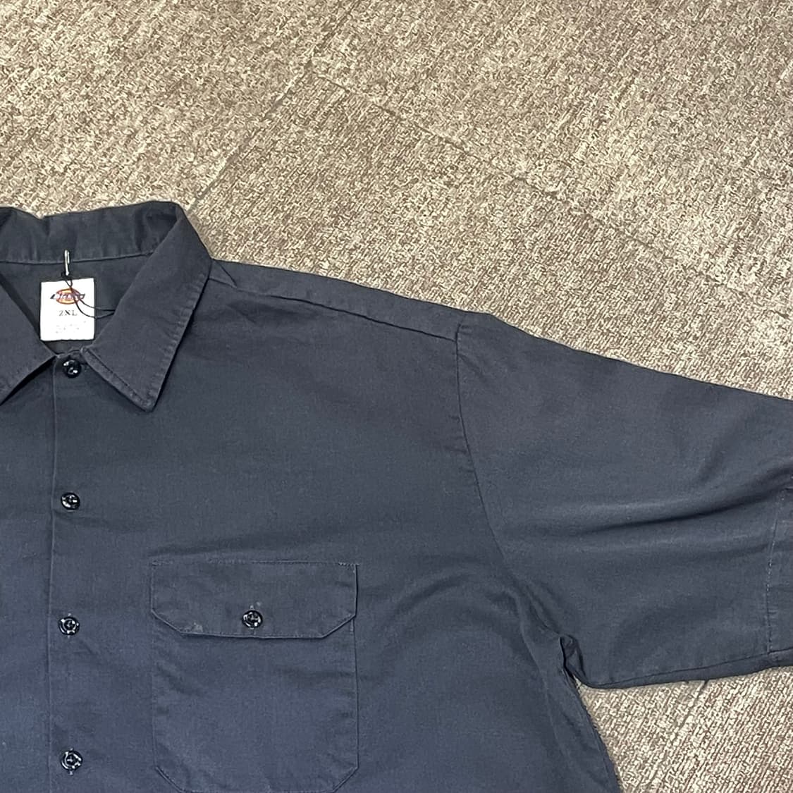 (2XL) Dickies 디키즈 반팔 워크 셔츠 블랙 상품이미지5