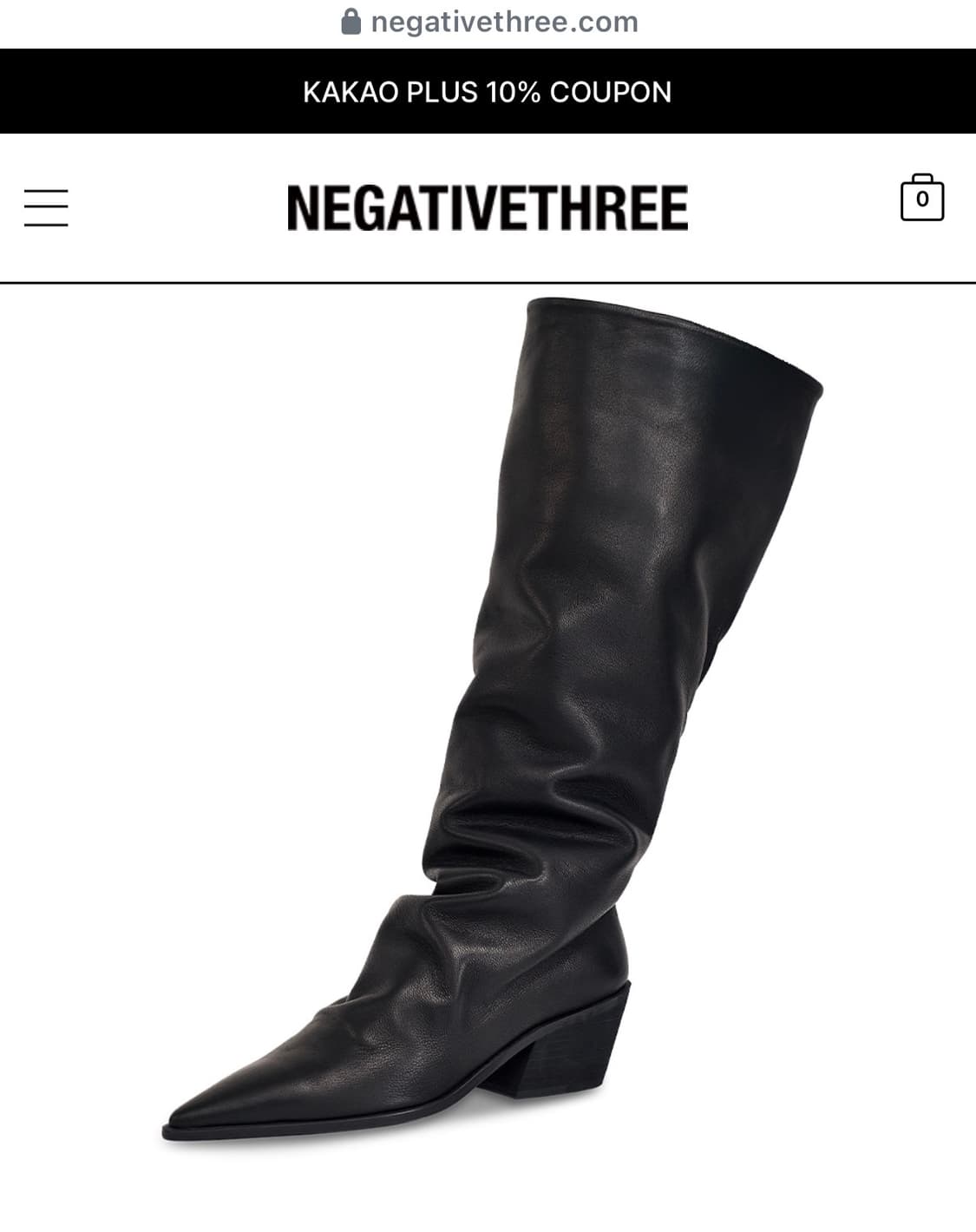 네거티브쓰리Sheep leather Kimera long Boots240 상품이미지2