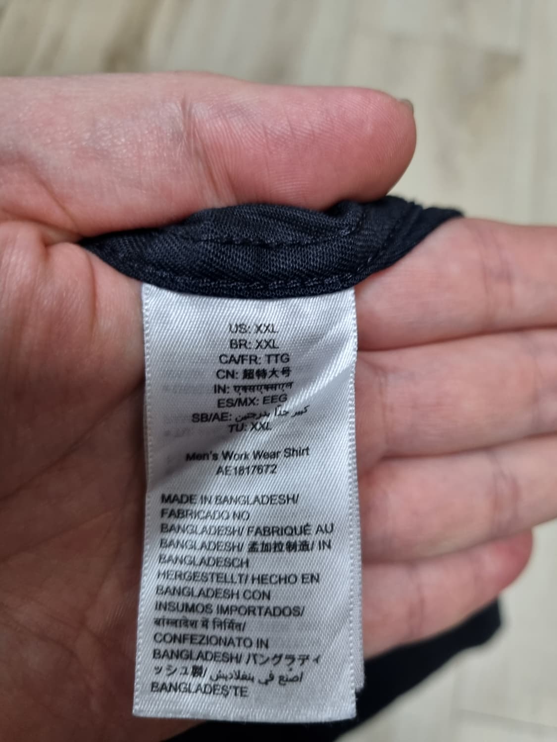 칼하트 워크셔츠 블랙 2XL 상품이미지4