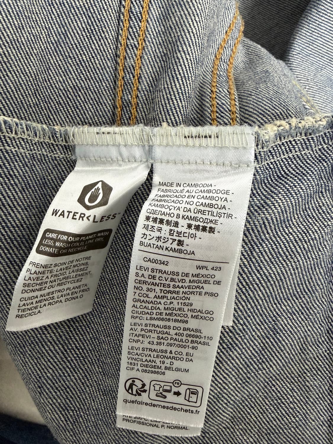 리바이스 빈티지 핏 데님 트러커 재킷L 상품이미지3