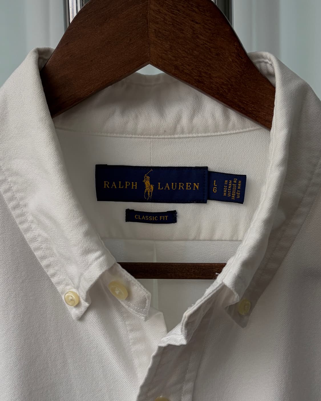 [L]폴로 랄프로렌 클래식핏 화이트 옥스포드 셔츠 상품이미지8