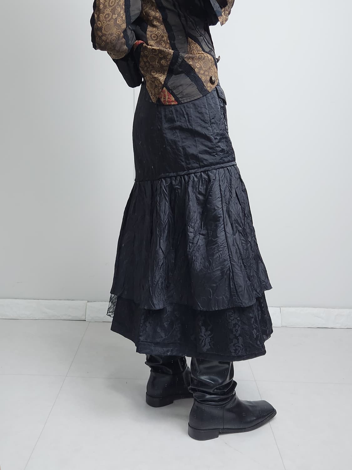 (DOHO)레이어드 레이스 스커트 상품이미지4