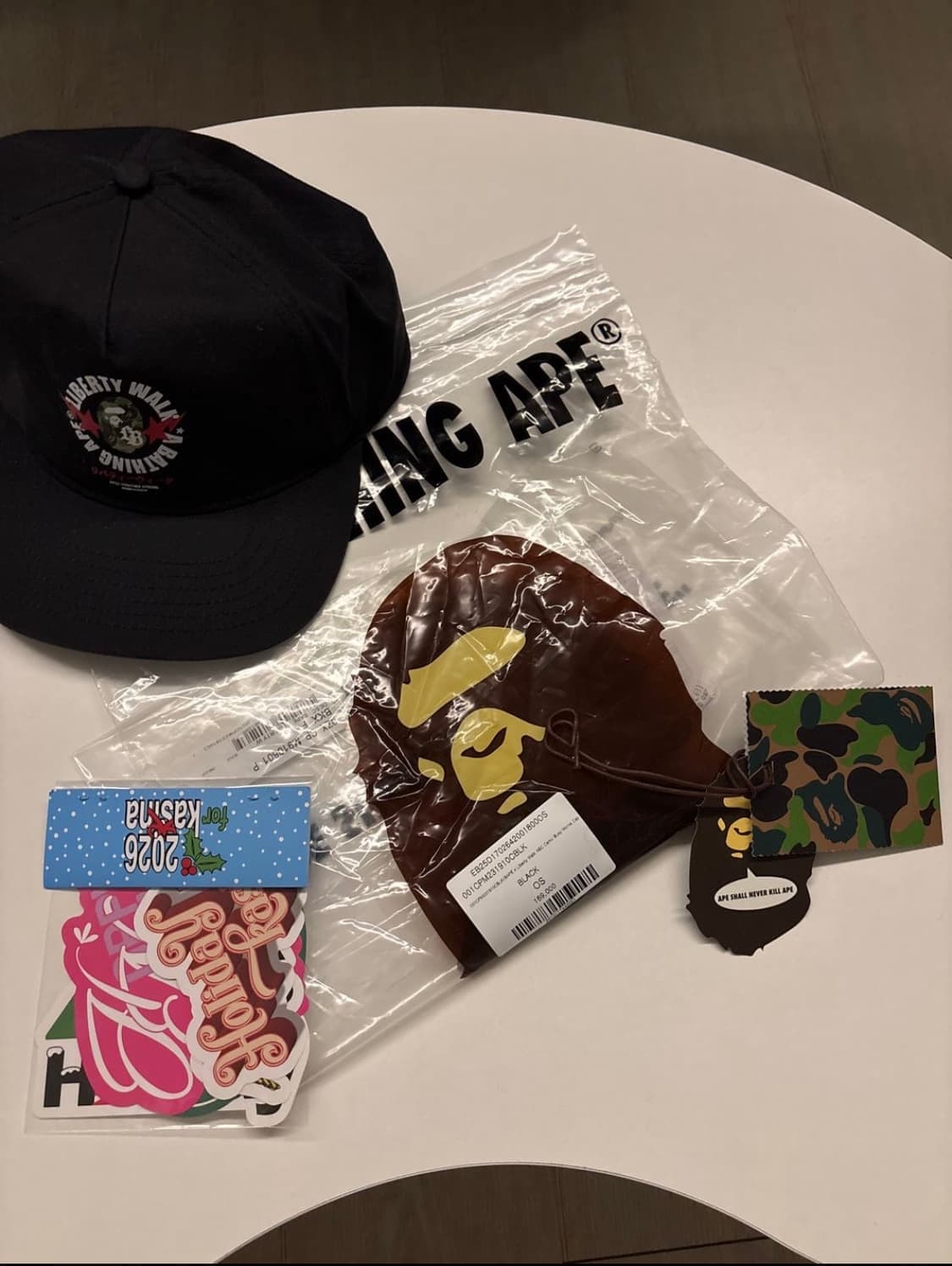 베이프x리버티워크 카모 abc캡 상품이미지1