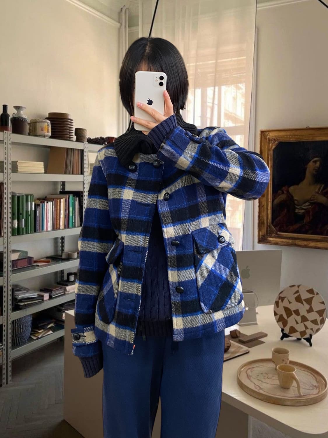 빔즈 체크 자켓 (Woman L) AA0980 상품이미지1