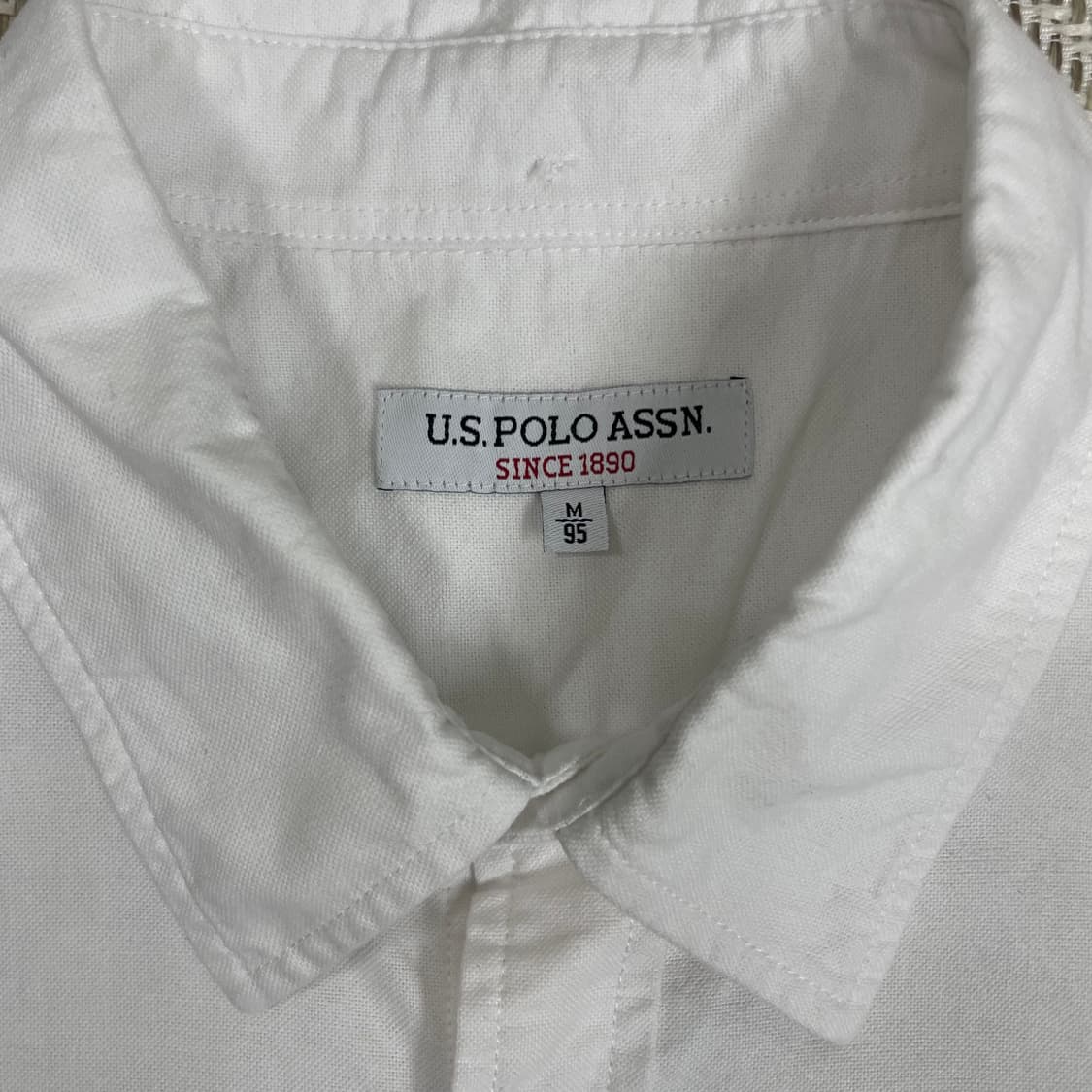U.S. POLO ASSN. 화이트 셔츠 M (95) 상품이미지3