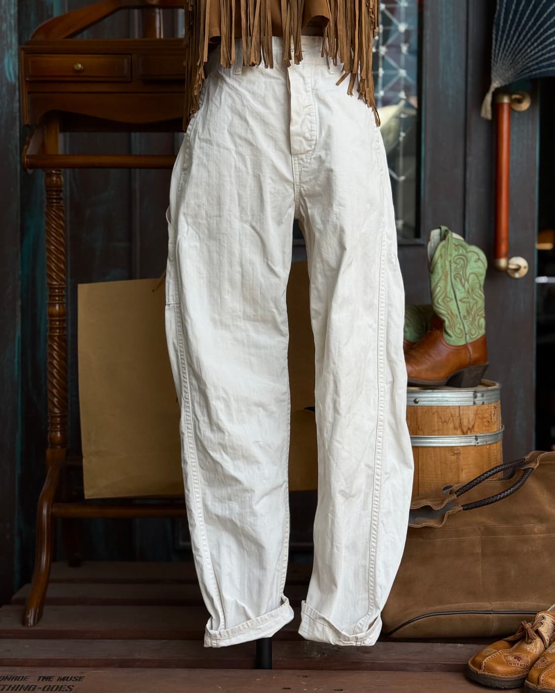 오어슬로우 프렌치 워크 팬츠 에크루 XS(0) 상품이미지8