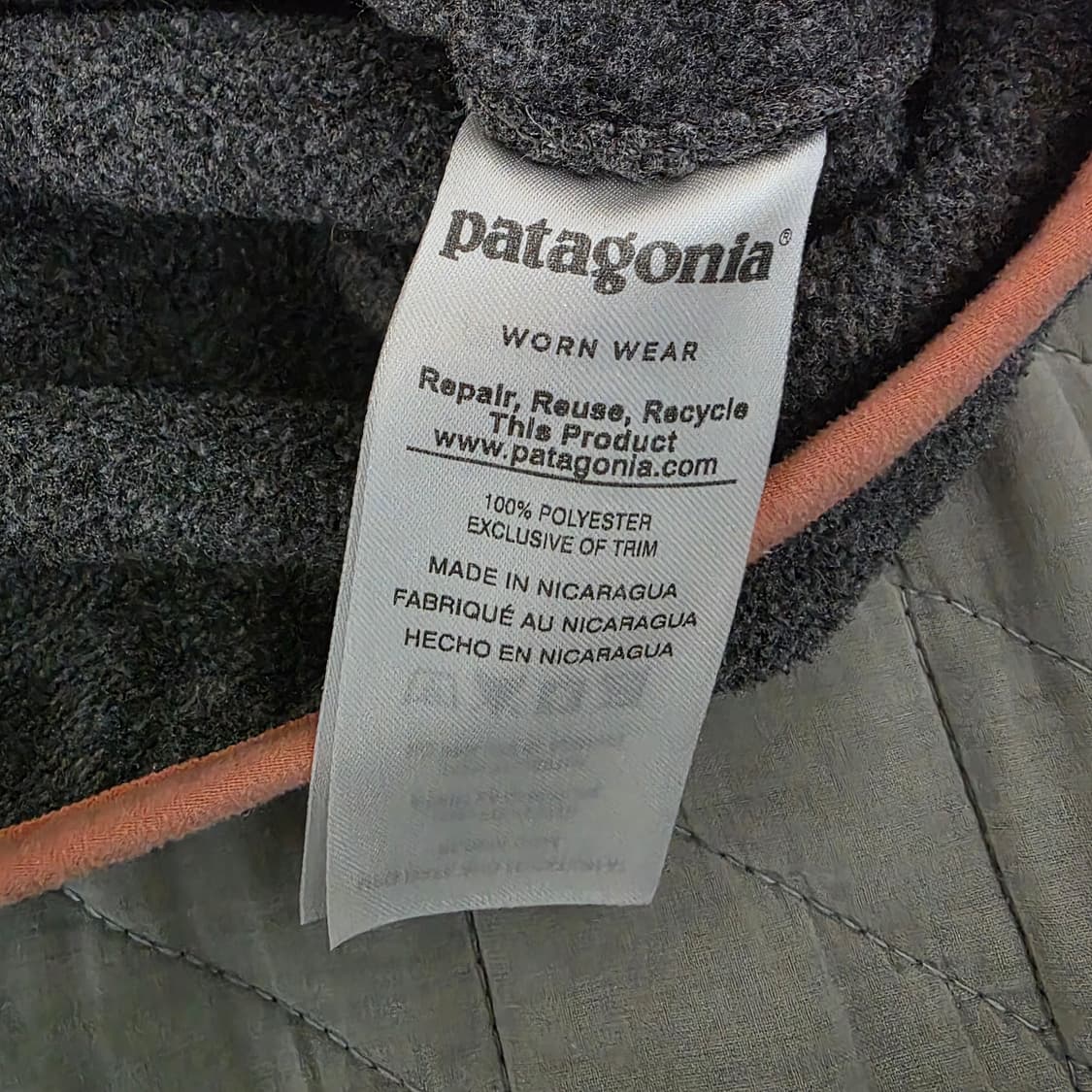 [L] 빈티지 파타고니아 신칠라 플리스 풀어보 그레이/핑크 상품이미지6