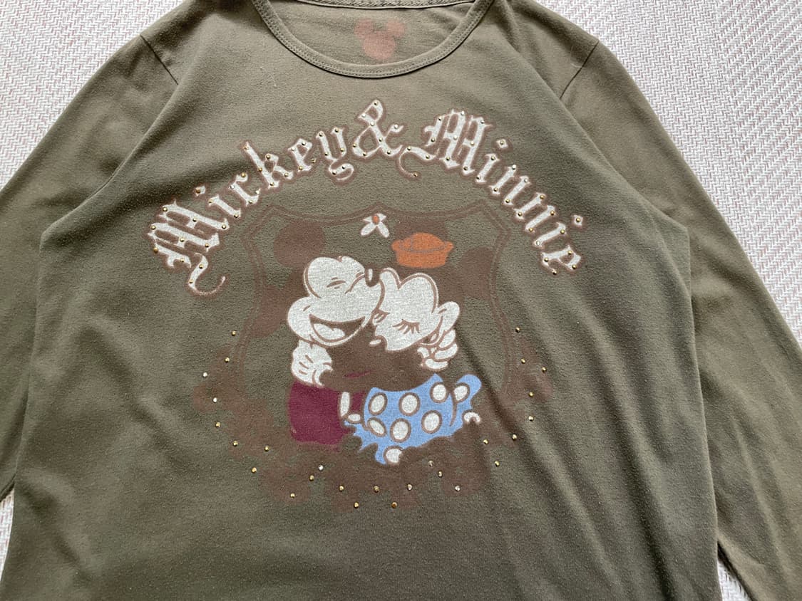 00s 디즈니 미키마우스 큐빅 롱슬리브  상품이미지2