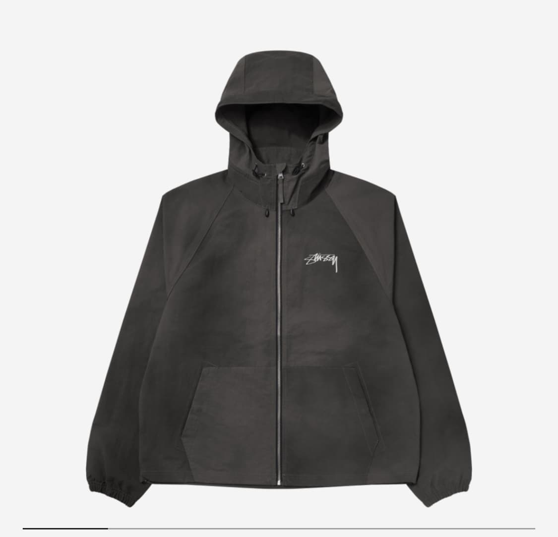 [XL]스투시 웨이브 다이 비치 쉘 자켓 블랙 상품이미지1