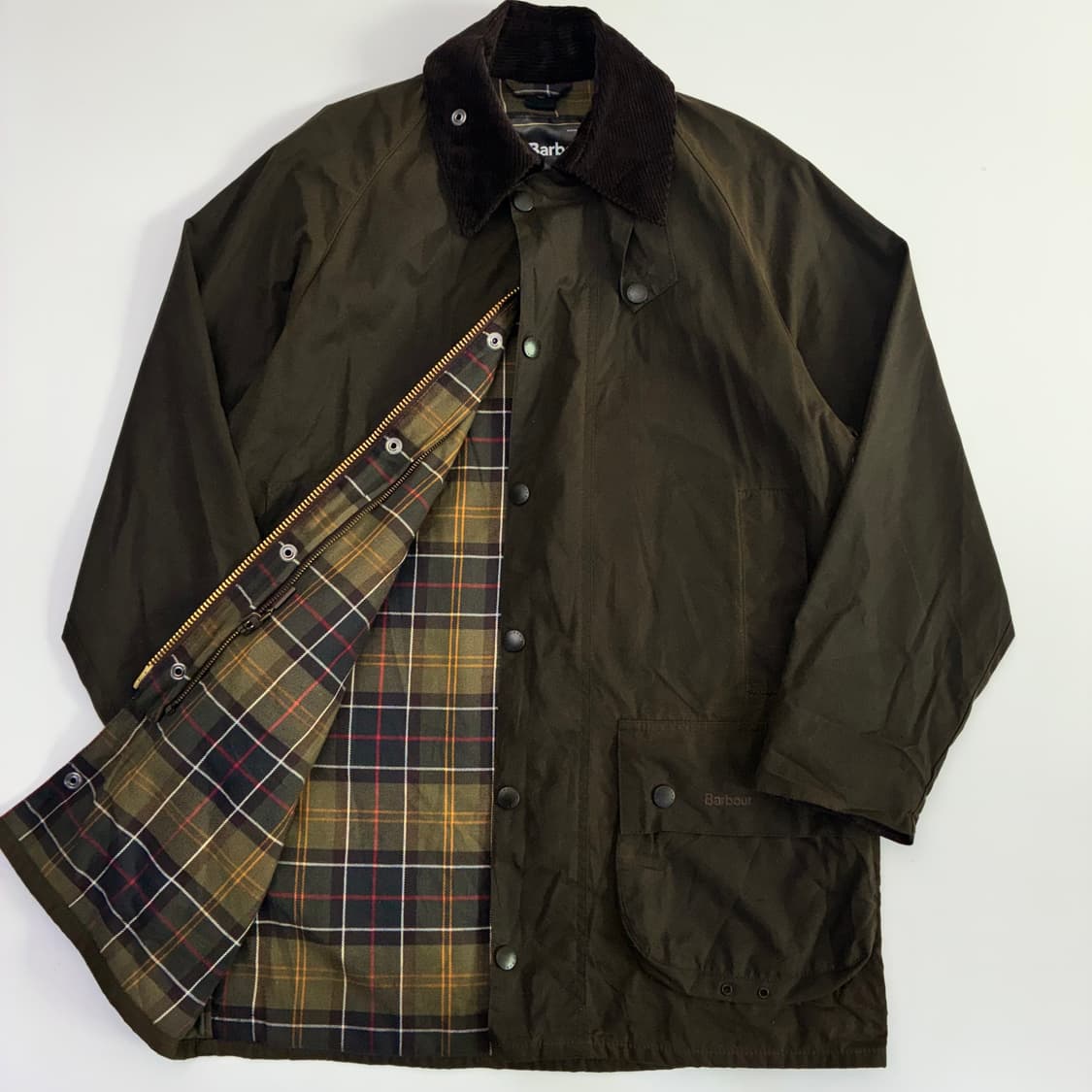 Barbour 바버 카키 코듀로이 카라 클래식 뷰포트 자켓 상품이미지1