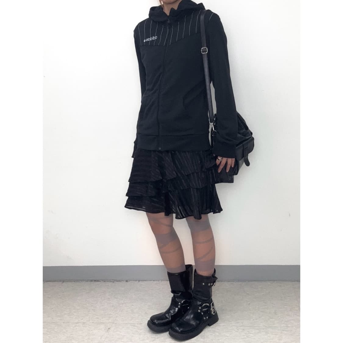 빈티지 아디다스 블랙 후드집업 상품이미지3