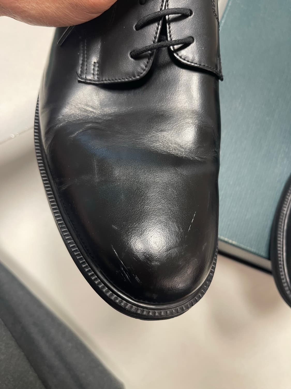 수제화 브랜드 오뷔제(OVJE) 더비 비브람창 블랙 280 상품이미지4