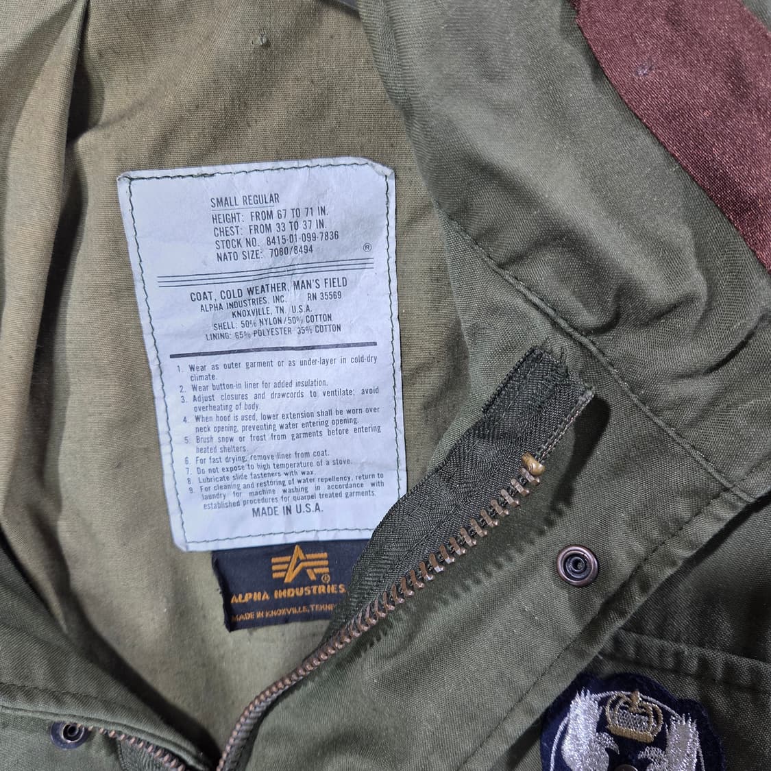 [Alpha] 00's 알파인더스트리 M65 필드자켓 상품이미지5