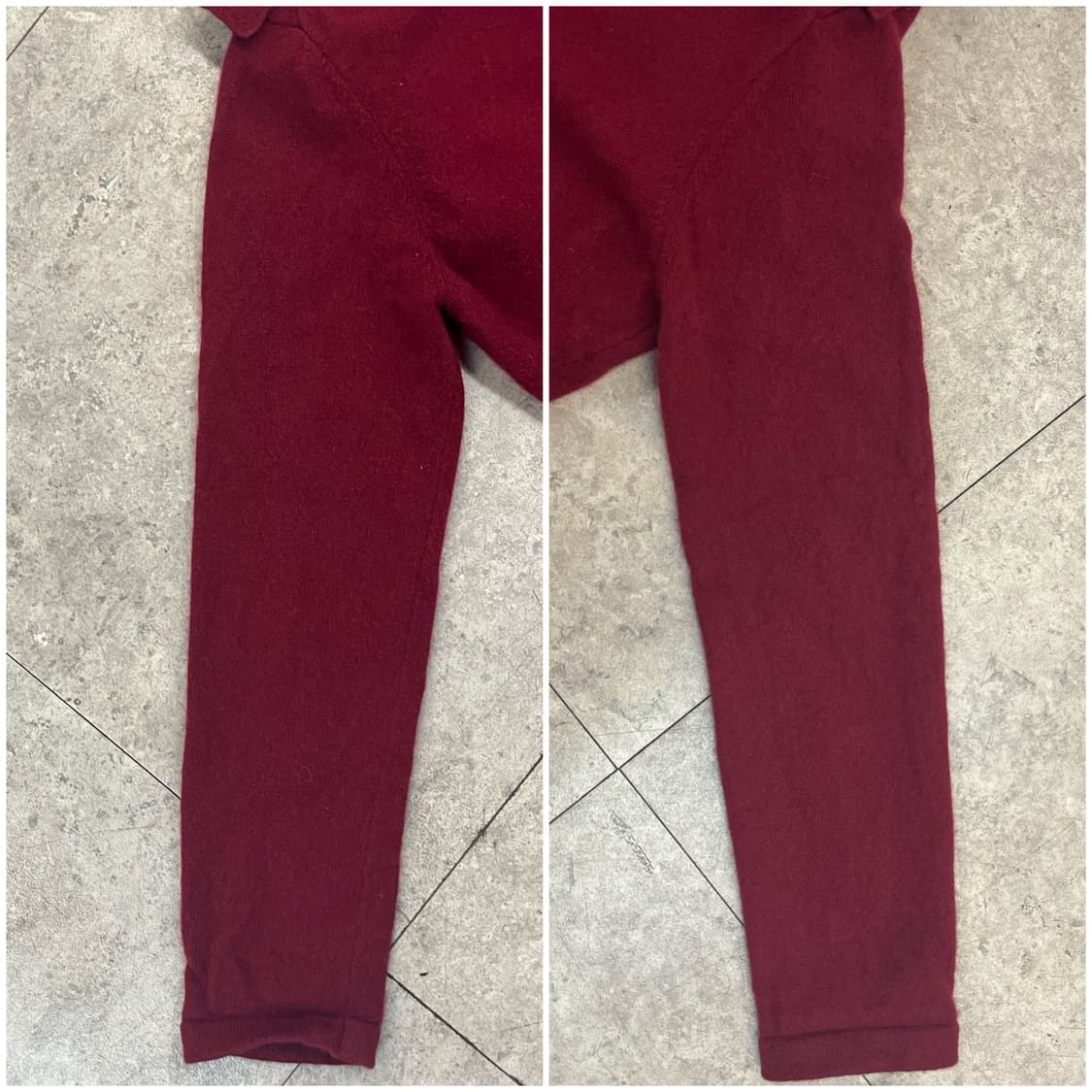 빈티지 캐시미어 오픈 가디건 버건디 M #csz3389 상품이미지10