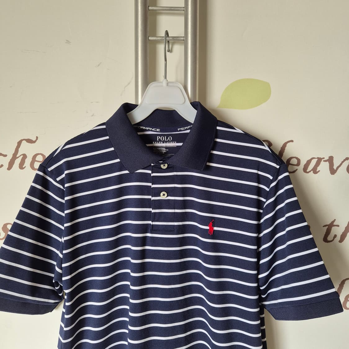 폴로 랄프로렌 스트라이프 반팔 카라티 네이비 상품이미지3