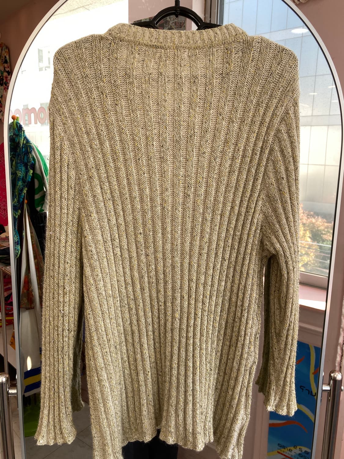 에스닉 오트밀 가디건 니트 상품이미지5