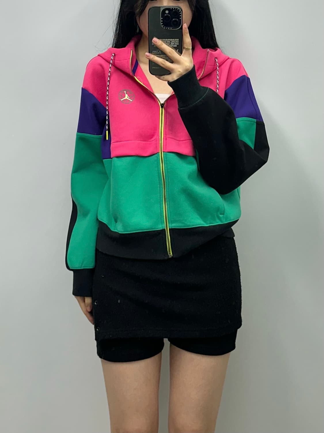 조던 올드스쿨 배색 후드집업 상품이미지1