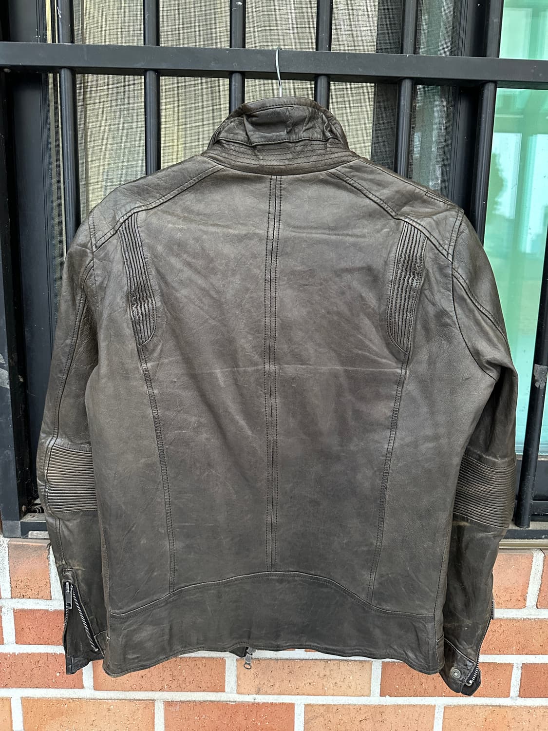 (M)솔리드옴므 쉽스킨 레더 자켓 상품이미지3