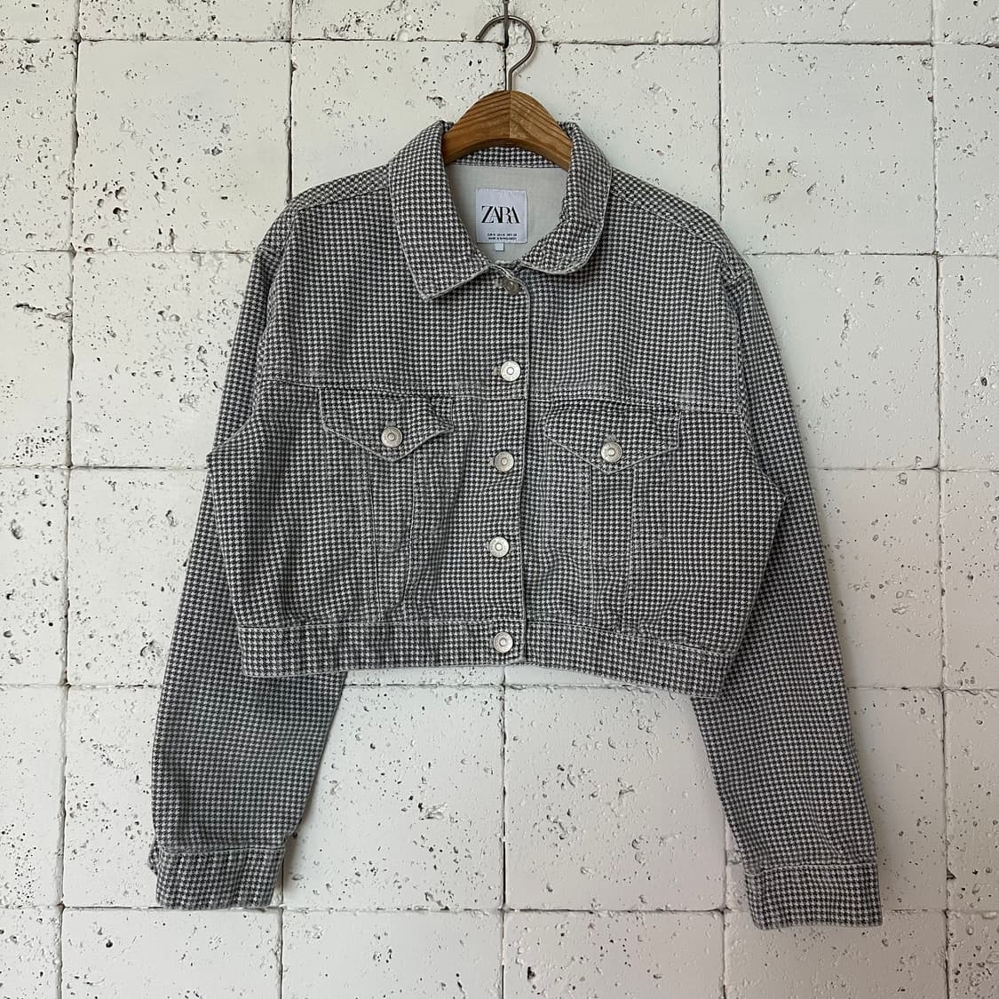 우먼M 자라 크롭 자켓 상품이미지1