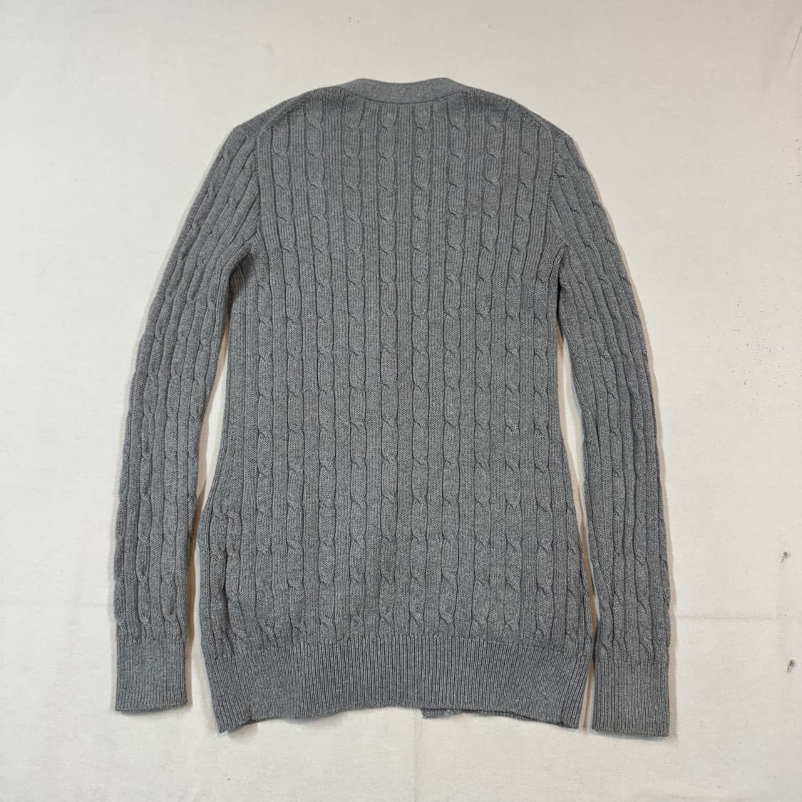 XS) 폴로 랄프로렌 코튼 케이블 꽈배기 가디건 신형 큐알탭 상품이미지6