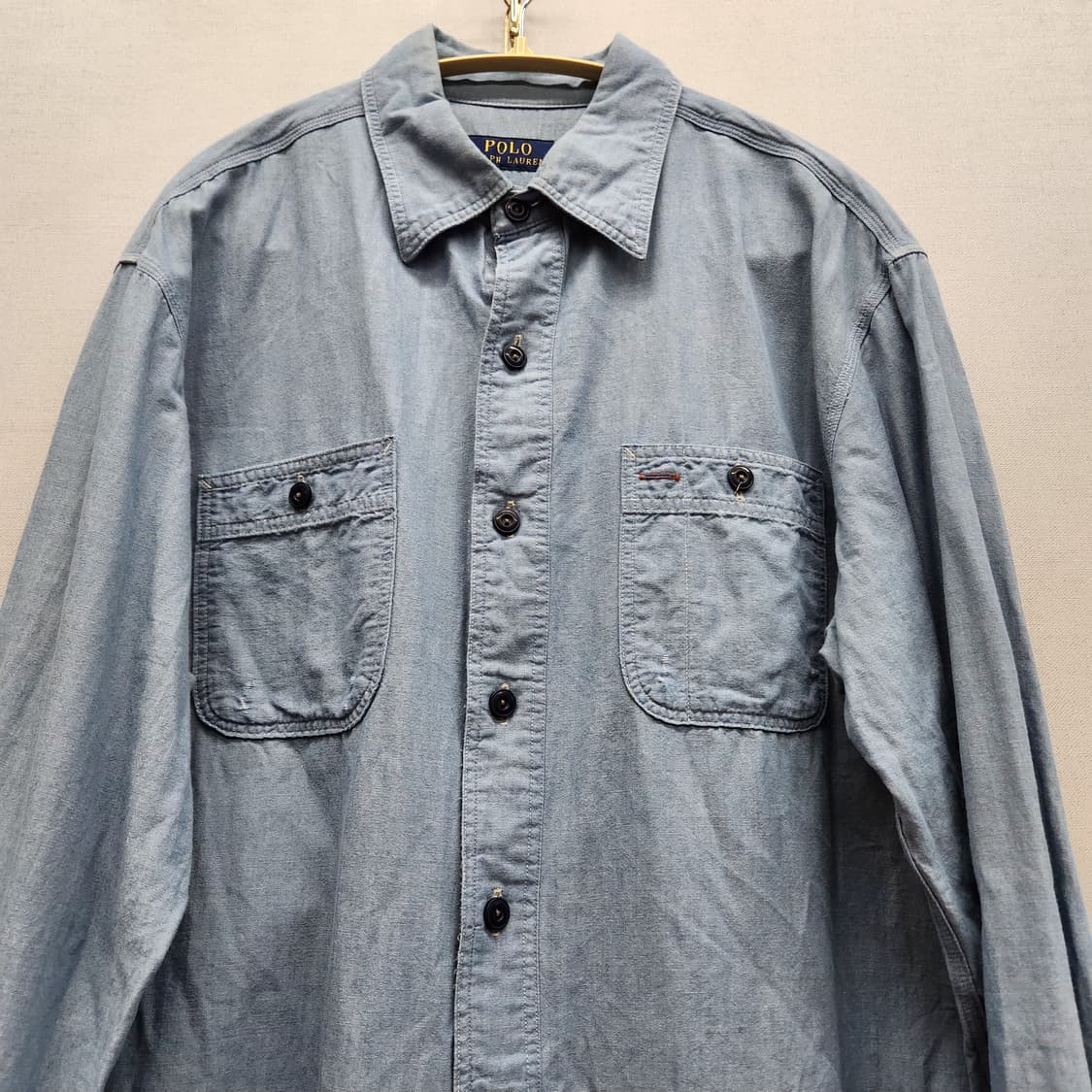 폴로랄프로렌 샴브레이 데님 워크셔츠 M(L) 상품이미지2