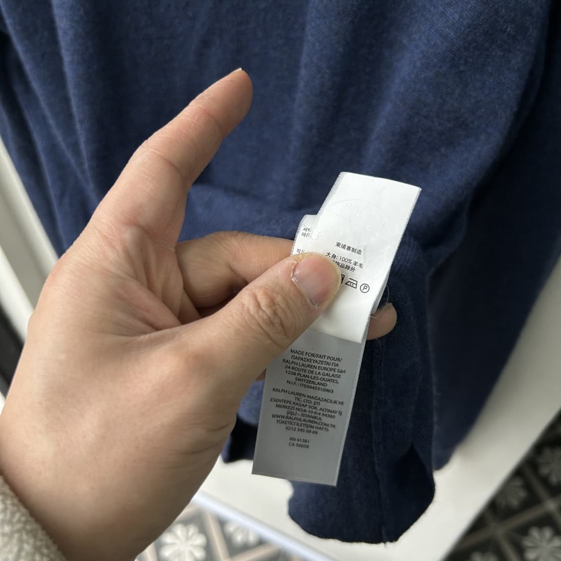 15972 - 폴로 랄프로렌 블루 울 니트 (메리노 울) 상품이미지4