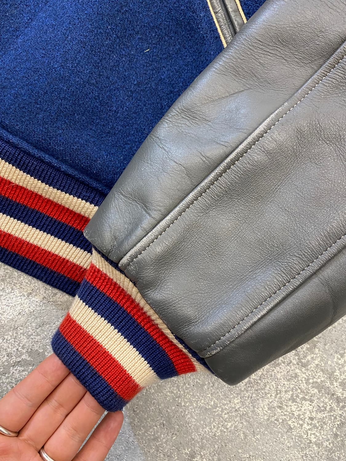 [40] 스타일아이즈 토요엔터프라이즈 울 레더 바시티 자켓 상품이미지4