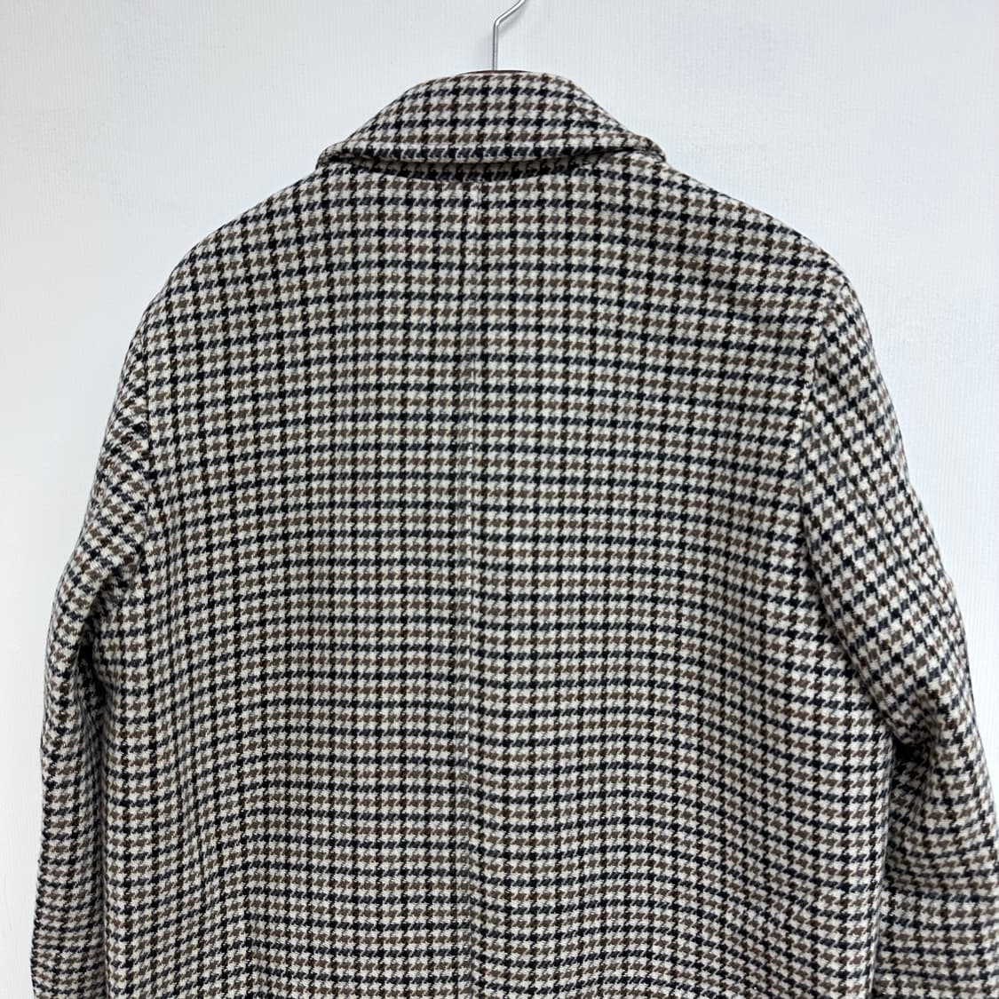 (새제품) 비이커 BEAKER 울 체크 코트 105 J12 상품이미지9