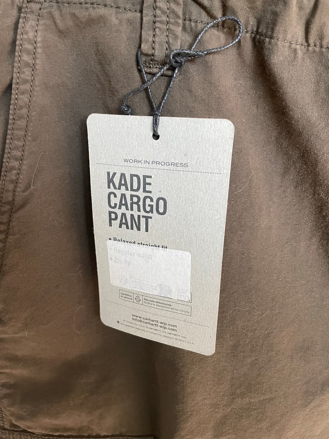 칼하트wip 케이드 카고바지 w33 새상품 상품이미지3