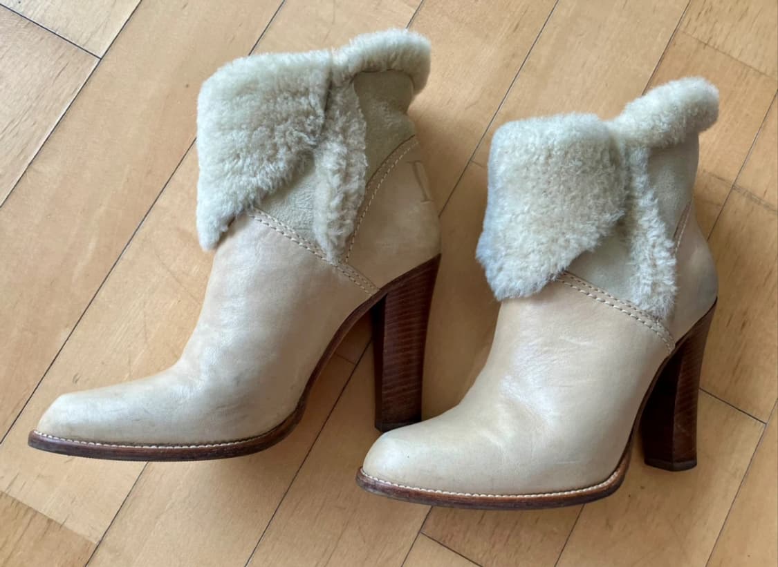 디올 Dior 퍼 트리밍 앵클 부츠 상품이미지2