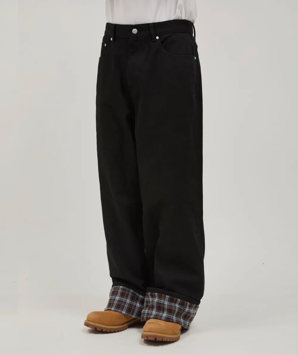 체크 코튼 팬츠 상품이미지2