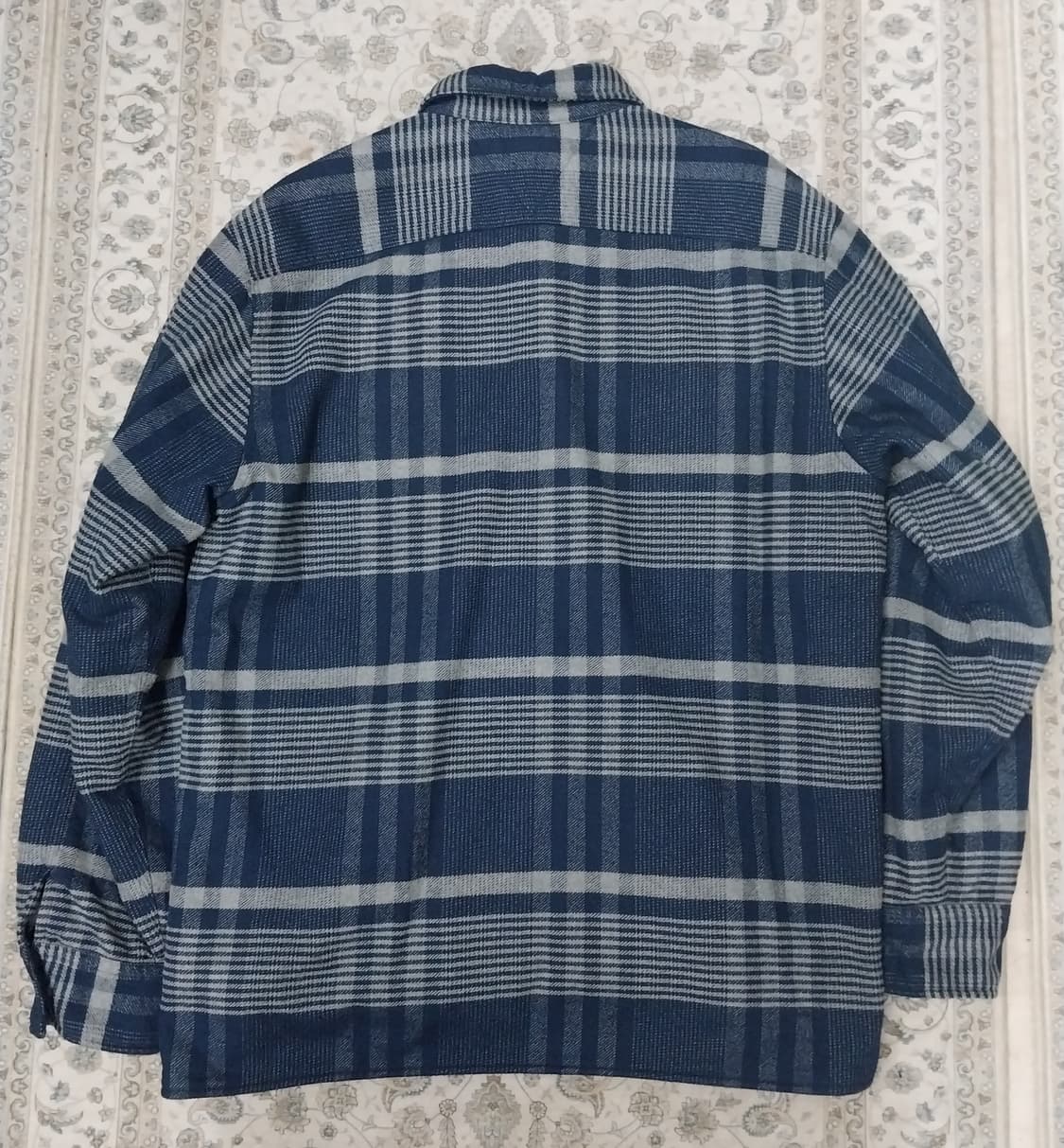 타미힐피거 체크 셔츠형 퀼팅자켓 L 상품이미지2