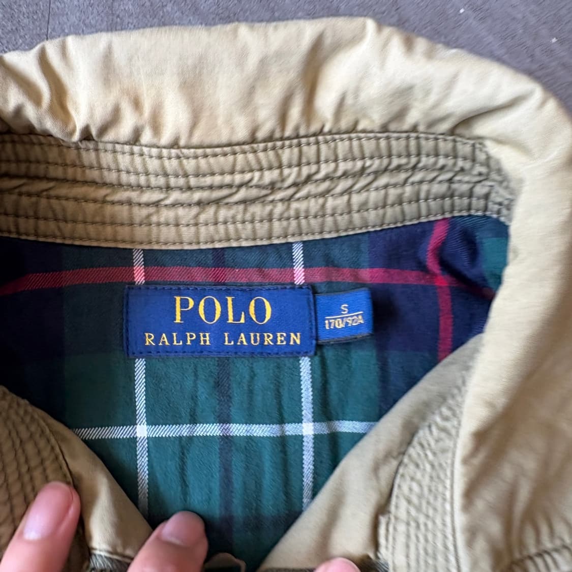 폴로 국내 정품 베이지 스윙톱 자켓 상품이미지5