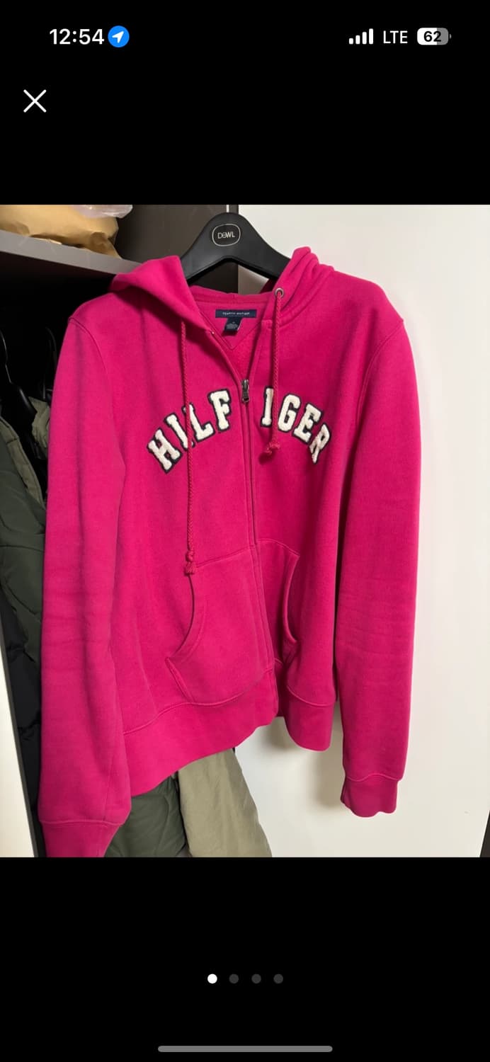 타미힐피거 핑크 후드집업 M 상품이미지1