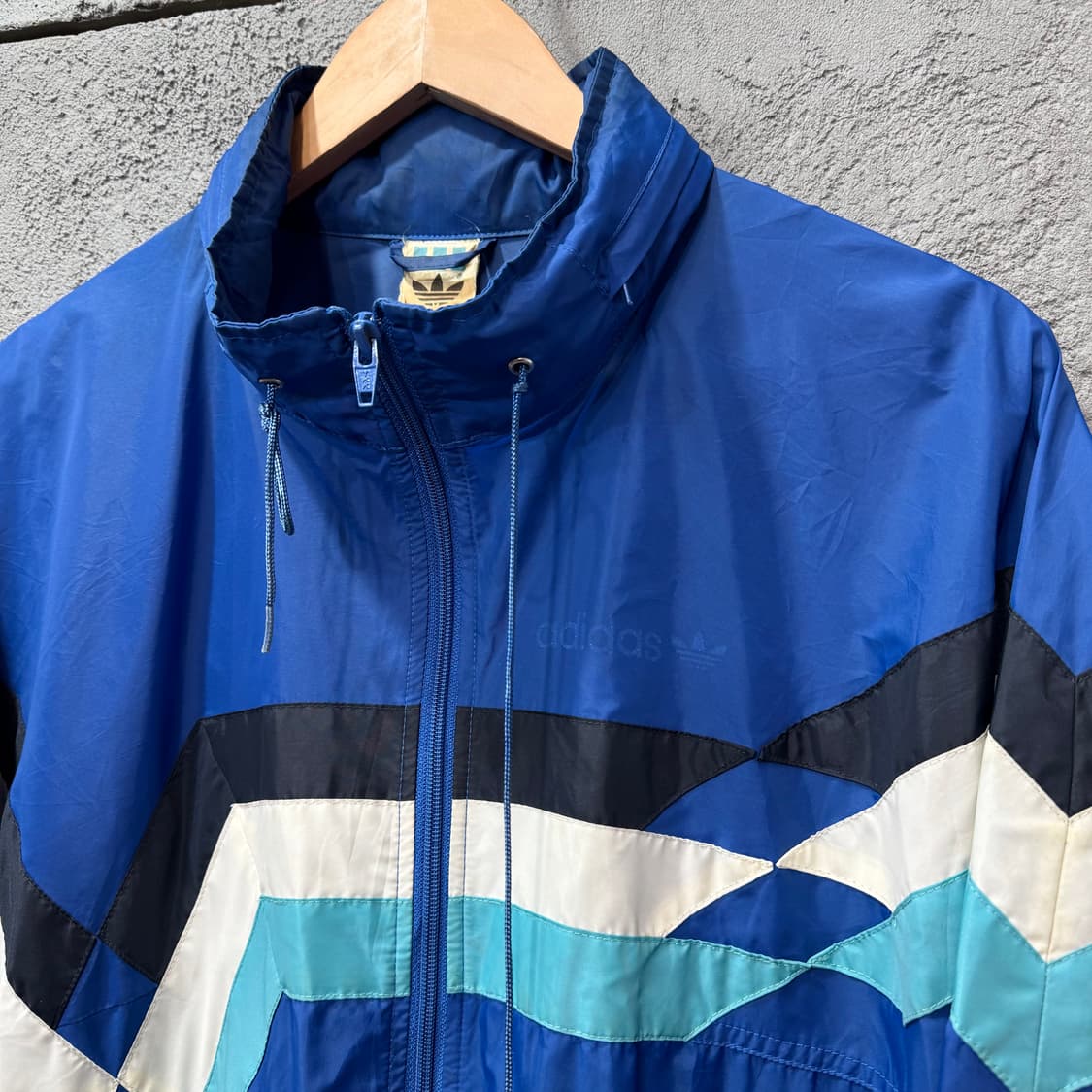 80s 아디다스 패턴 바람막이 (XL)   상품이미지2