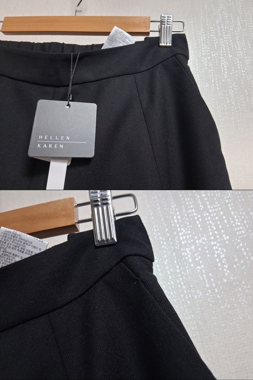 HELLEN KAREN검정플레어스커트 참신한 롱기장 새옷상태 28 29
 상품이미지3