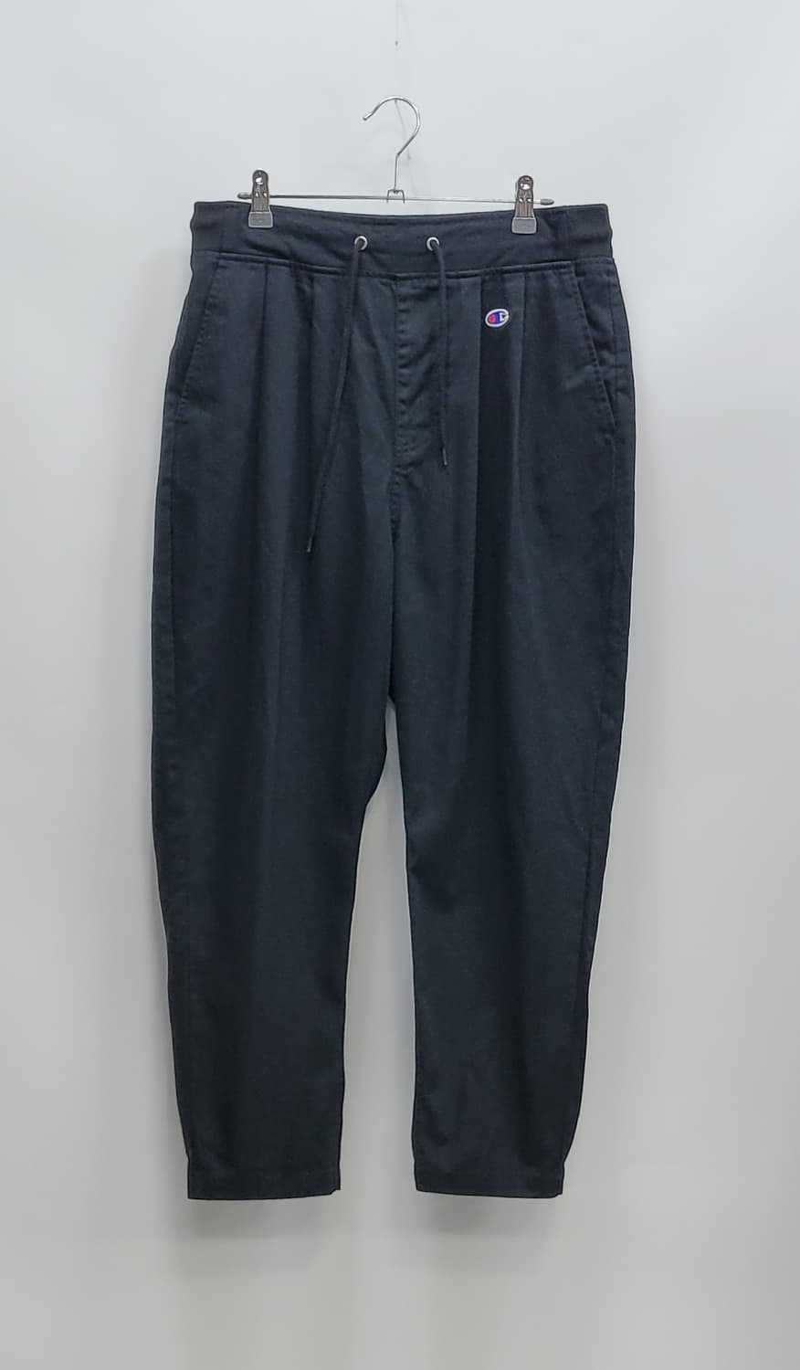 챔피온 코튼 트윌 루즈핏 배기 밴딩 팬츠 / 남 L 블랙
 상품이미지1