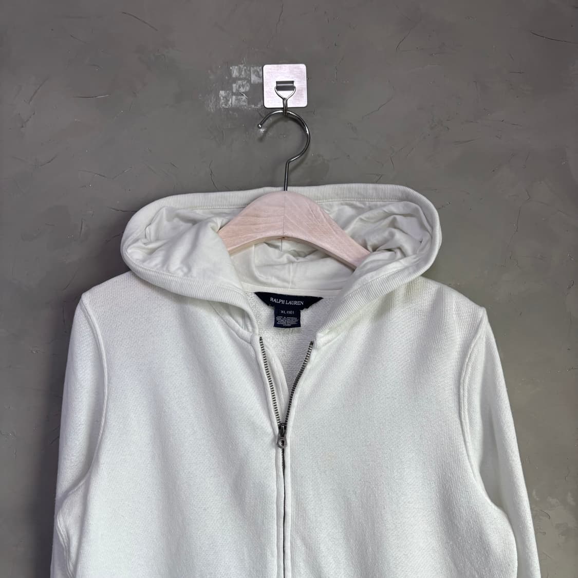 폴로 랄프로렌 빅포니 후드집업 화이트 상품이미지2