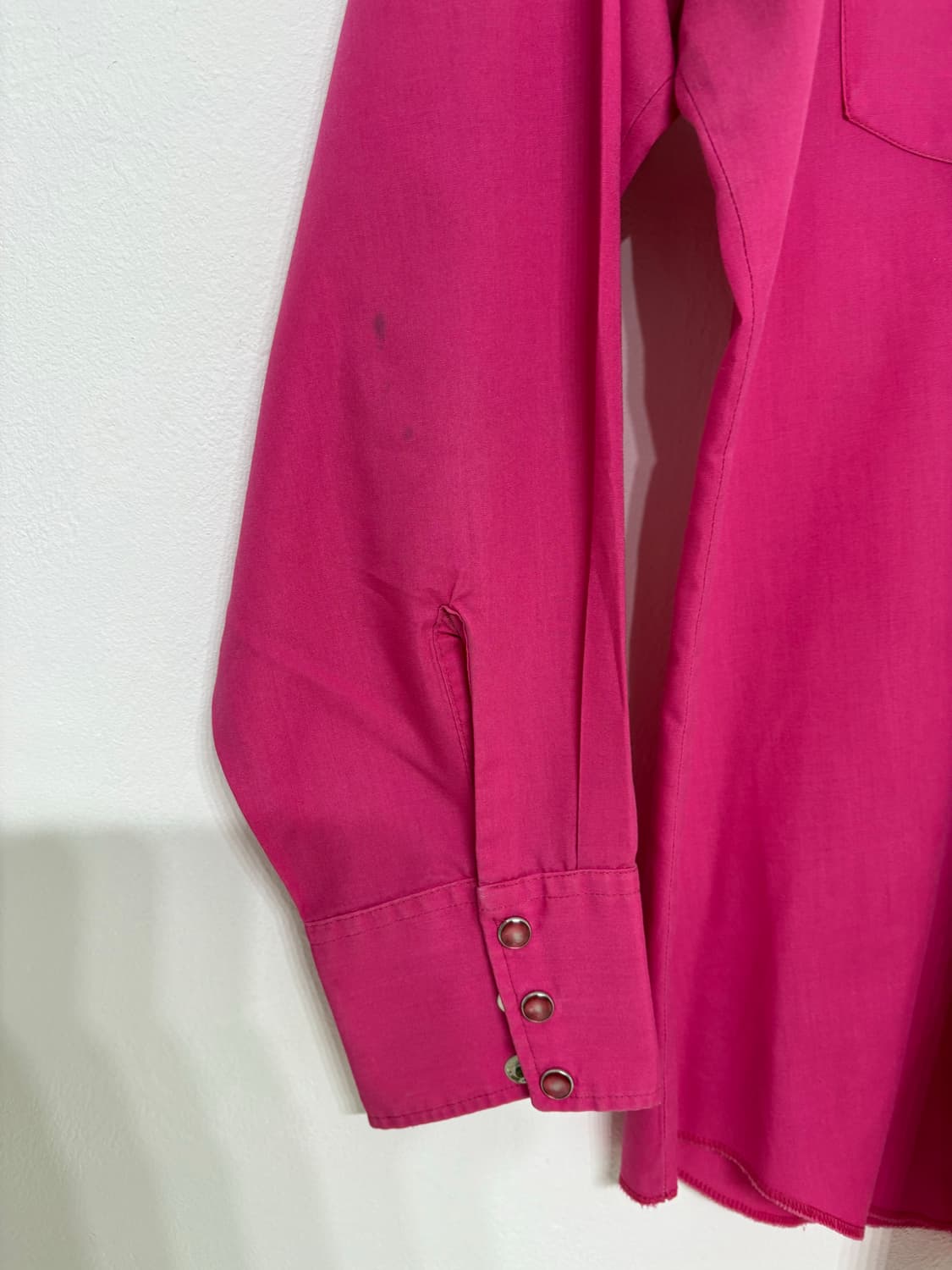 70's vtg H bar C faded Pink Western Shir 상품이미지5