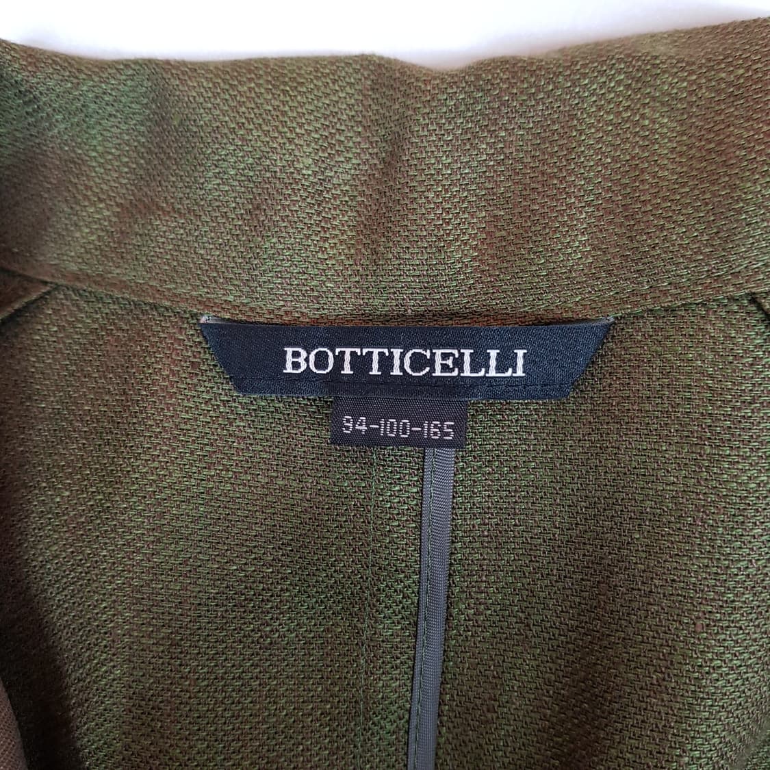 보티첼리 BOTTICELLI  린넨 배색 롱 베스트 자켓 77사이즈 상품이미지6