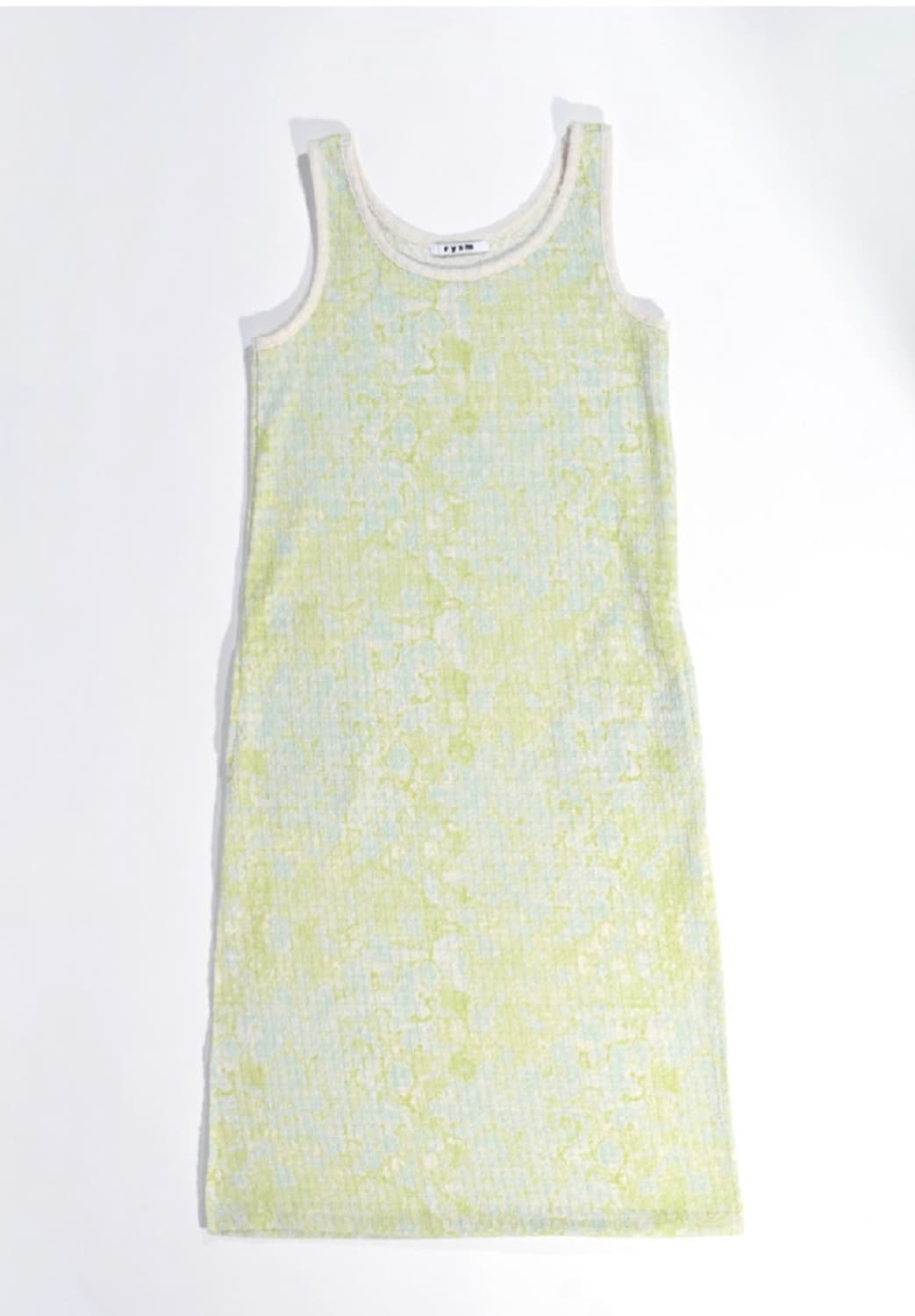 리즘 월 프린트 레이어드 원피스 그린 / rysm 레이어링 그리너리 상품이미지5