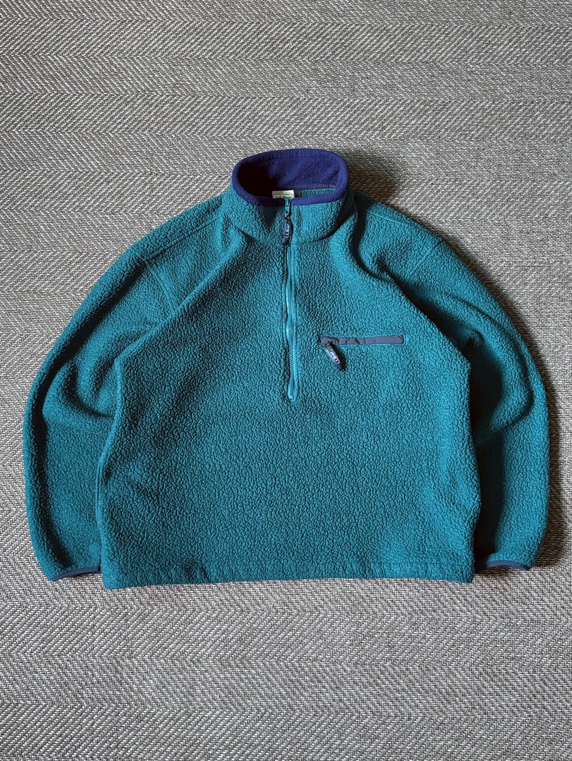 90s 엘엘빈 딥파일 플리스 반집업 풀오버 자켓 (105-110) 상품이미지1