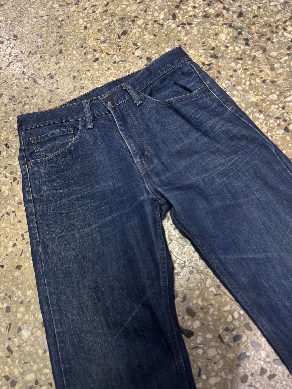 [32] 리바이스 505 워싱 데님 팬츠  상품이미지1