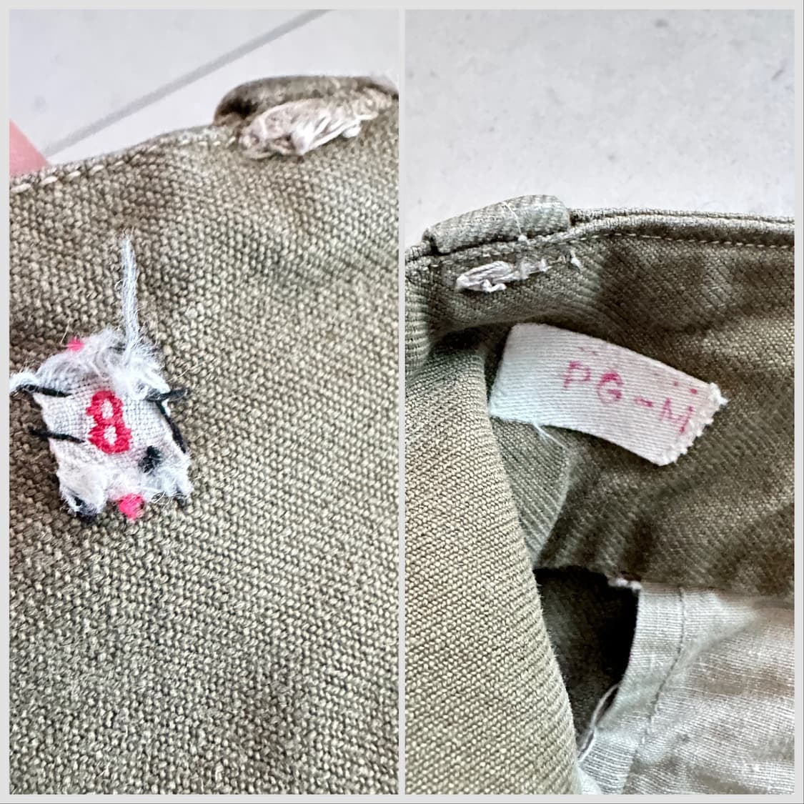 40s 오리지널 프렌치아미 프랑스군 초기형 M-47 팬츠 상품이미지5