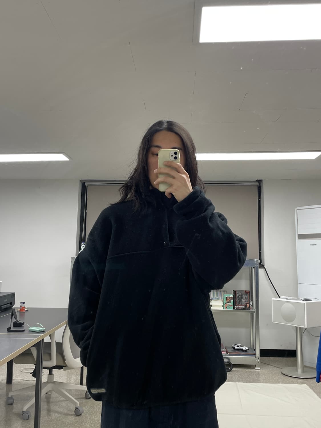 [XXL]90s Russell러셀 made USA 후리스 풀오버 신칠라 상품이미지6