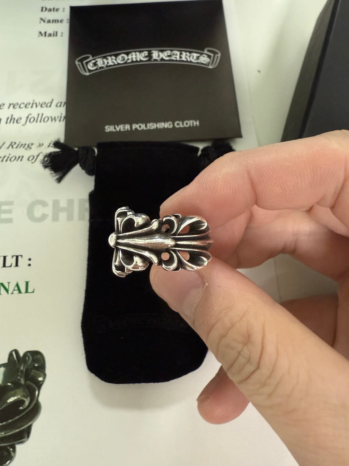 크롬하츠 더블플로랄링 US7.5 상품이미지4