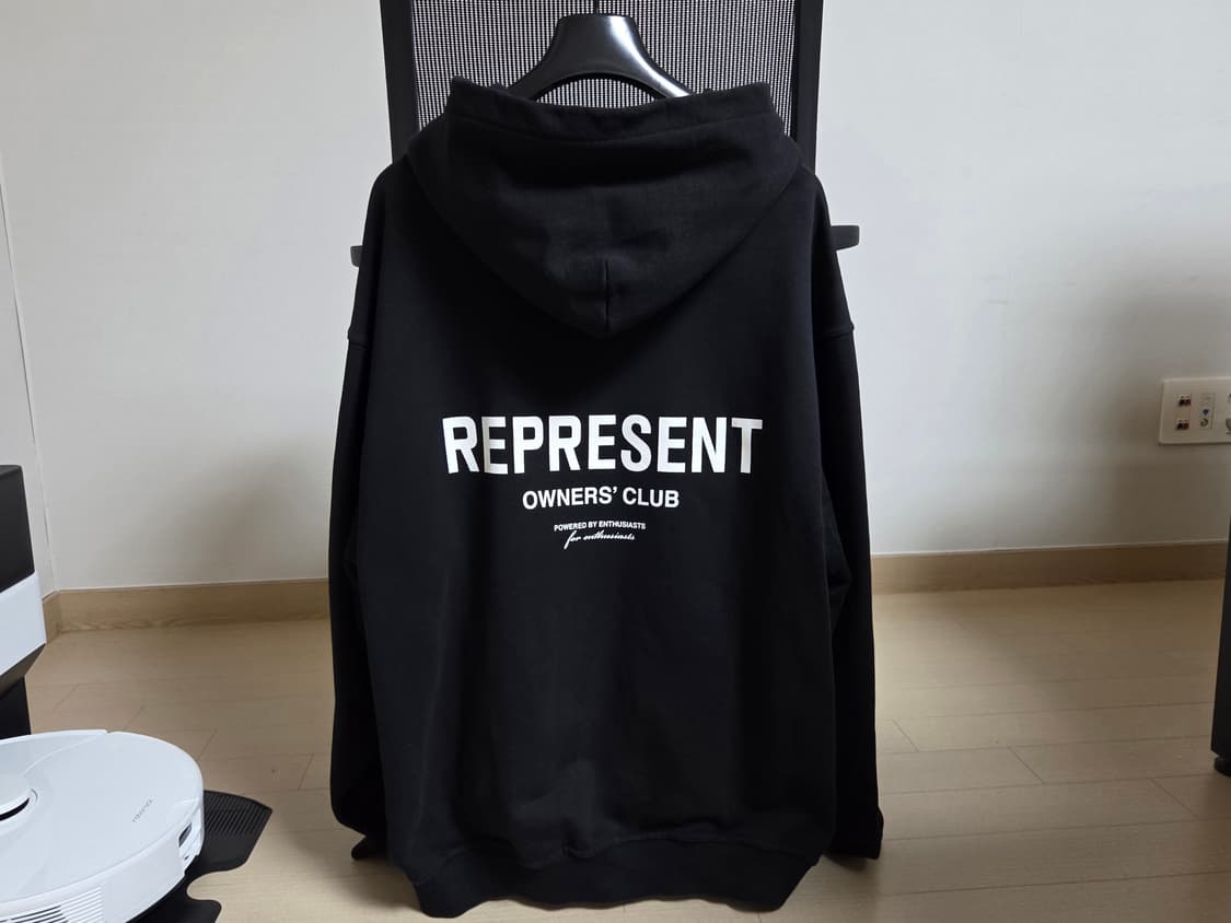 [정품] 리프리젠트 오너스클럽 블랙 남성 후드티셔츠 XL (105)  상품이미지4