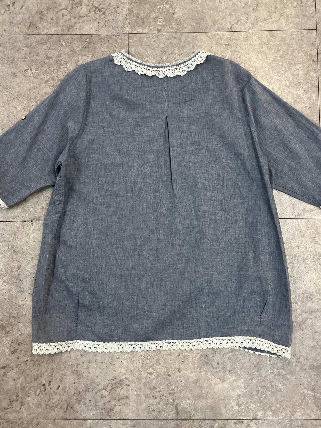 빈티지 자수 블라우스 그레이  #csz3723 상품이미지8